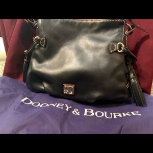 Dooney & Burke Black florentine leather bag